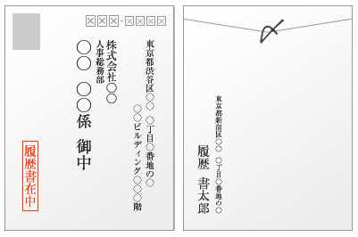 封筒の書き方の見本・サンプル